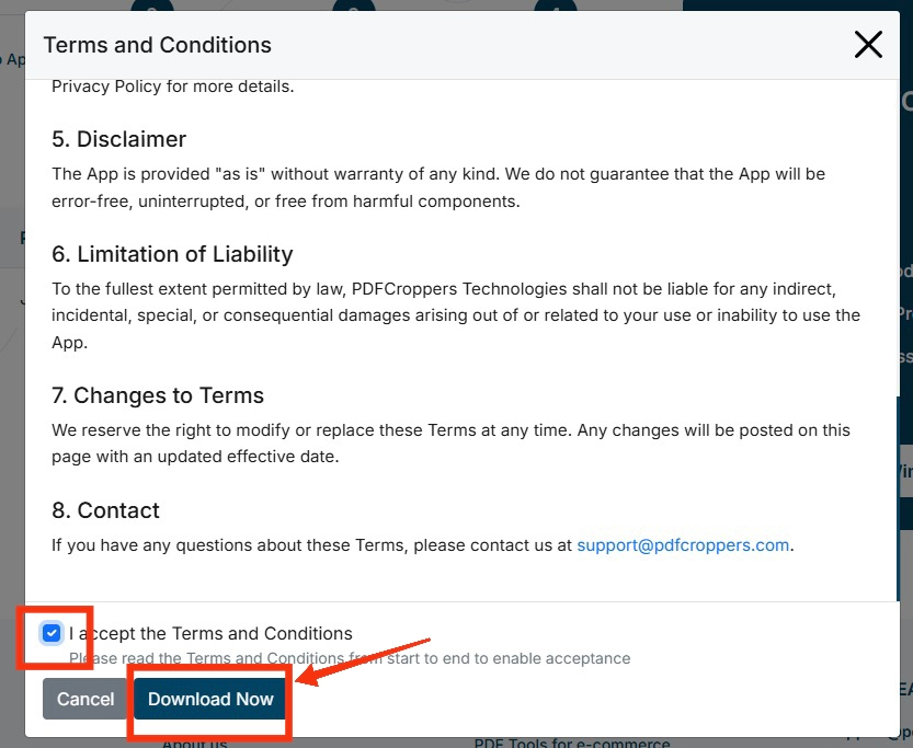 Download setup step 2