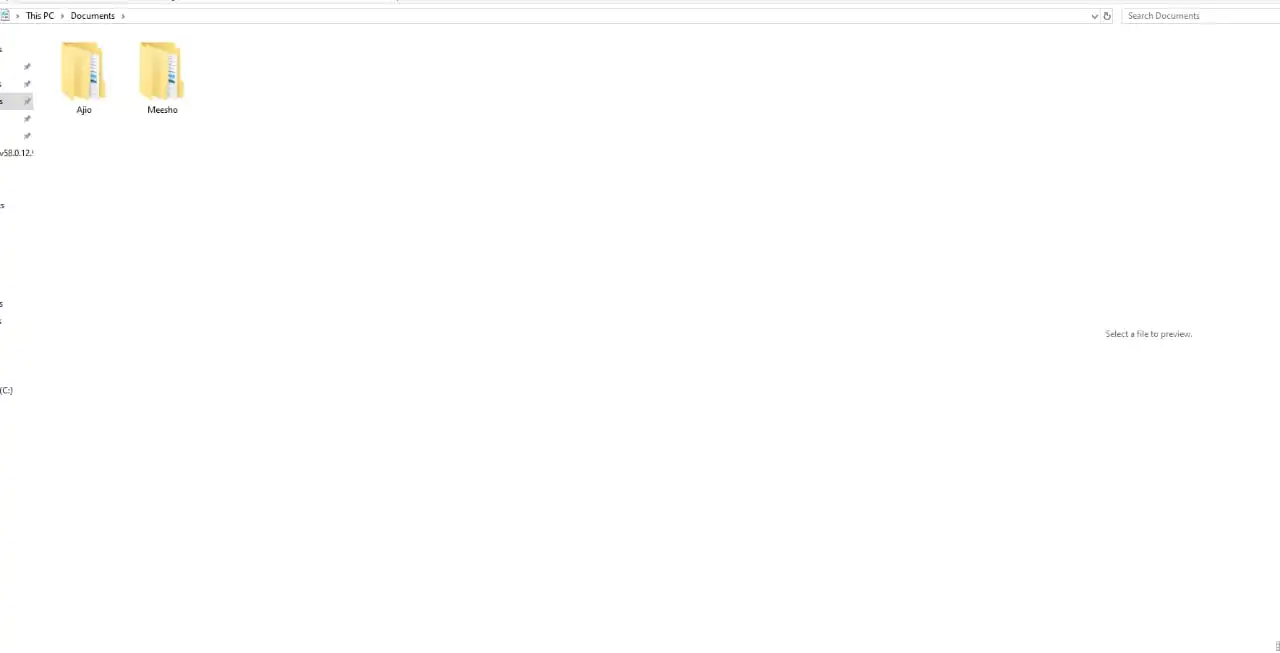 Process and download folder