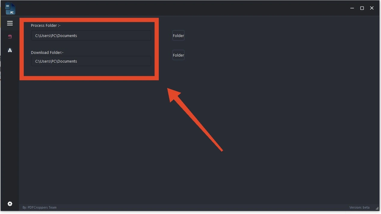 Process and download folder